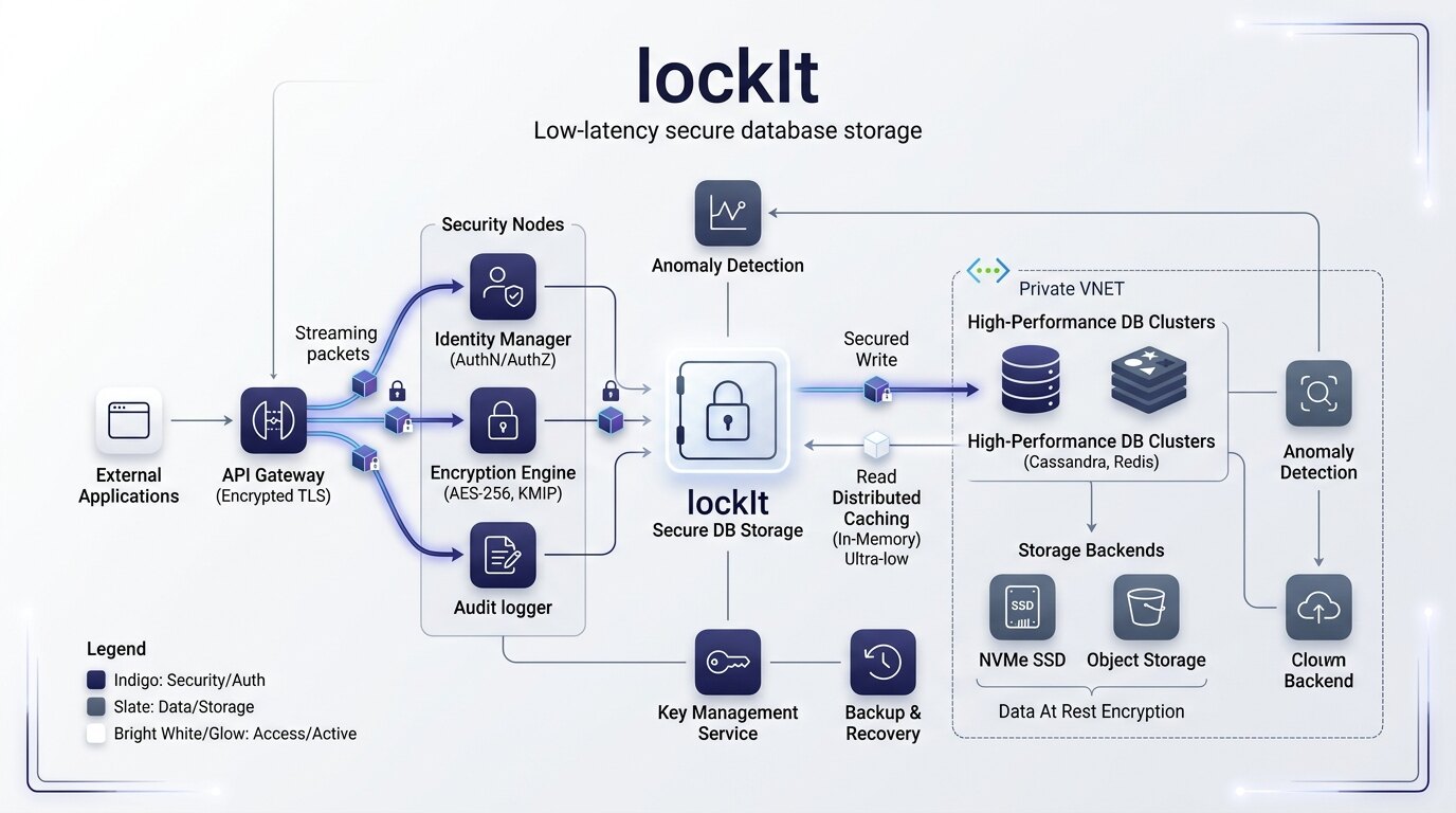 lockIt: High-Throughput Low-Latency Encrypted Storage